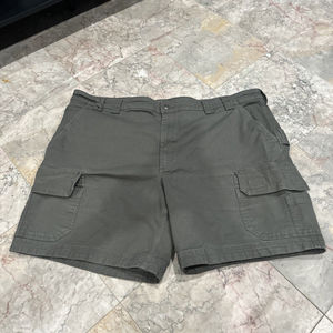 Duluth Trading Mens Flex Fire Hose Dark Gray Outdoor Workwear Cargo Shorts Sz 48